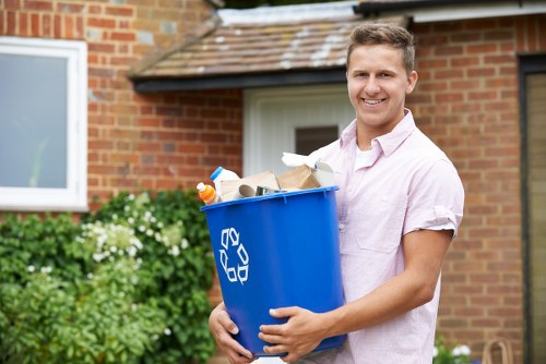 Variety of furniture being collected for recycling