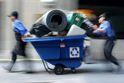 Recycling process at London Rubbish Collection